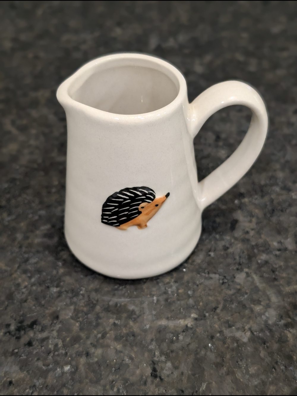 Stoneware Hedgehog Mini Cream Pitcher